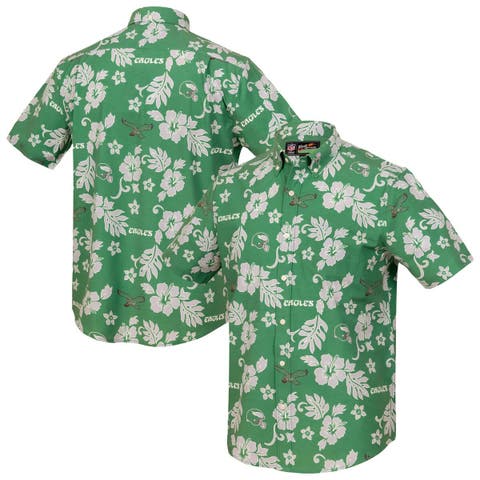 Men's Reyn Spooner  Kelly Green Philadelphia Eagles Kekai Performance Button-Down Top