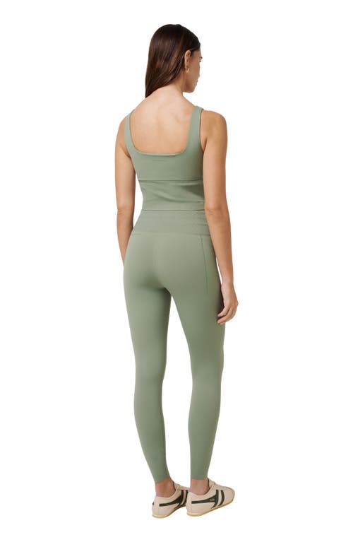 Travismathew Moveknit Drawstring Waist Leggings In Green