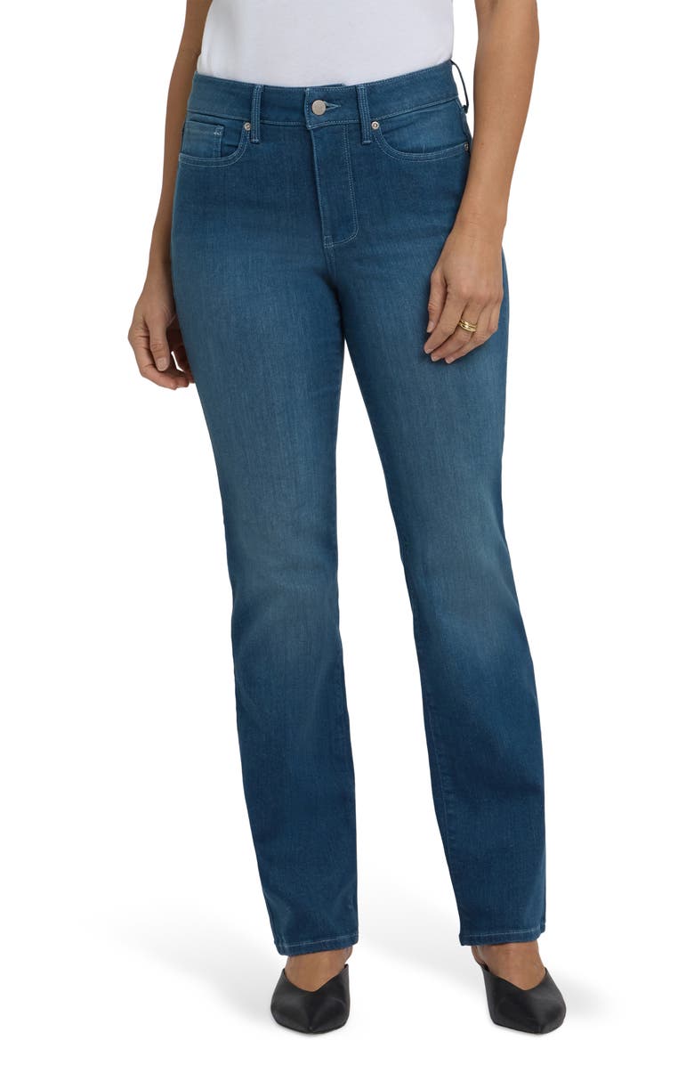 NYDJ Marilyn High Waist Straight Leg Jeans, Main, color, Hugo Rain