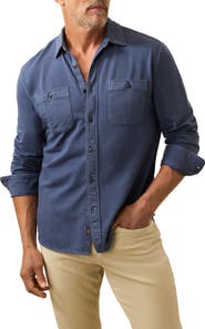 Faherty Field Knit Button-Up Shirt