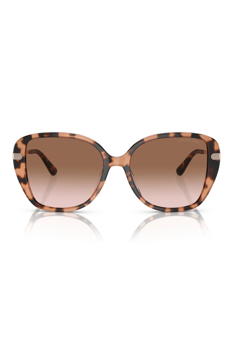 54mm Gradient Square Sunglasses, Main, color, PINK TORTOISE