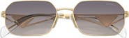 Prada 58mm Rectangular Sunglasses