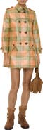 Burberry Short Check Coated Raffia-effect Summerside Trench Coat