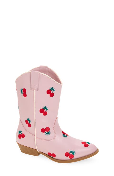 Kids' Cher Cherry Embroidered Western Boot (Walker, Toddler & Little Kid)