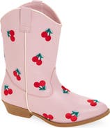 Tucker + Tate Kids' Cher Cherry Embroidered Western Boot