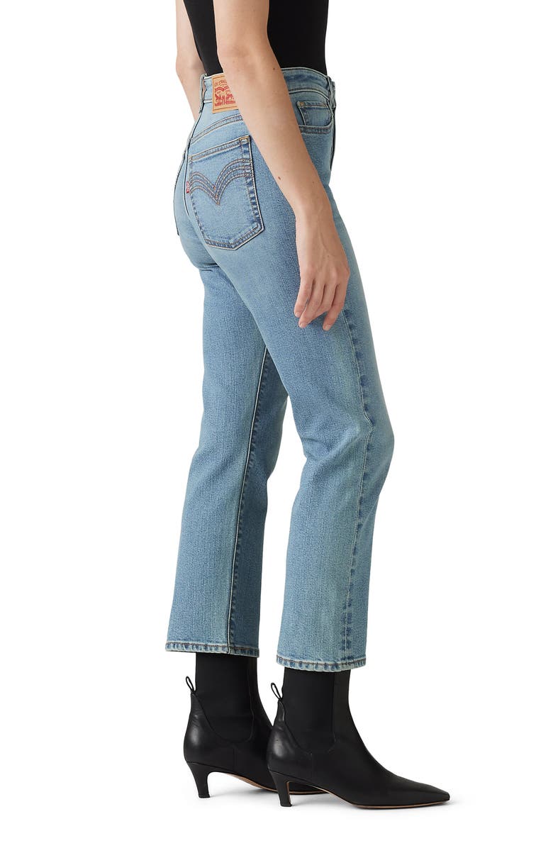 Levi's<sup>®</sup> Wedgie Western High Waist Straight Leg Jeans, Alternate, color, Which Way West