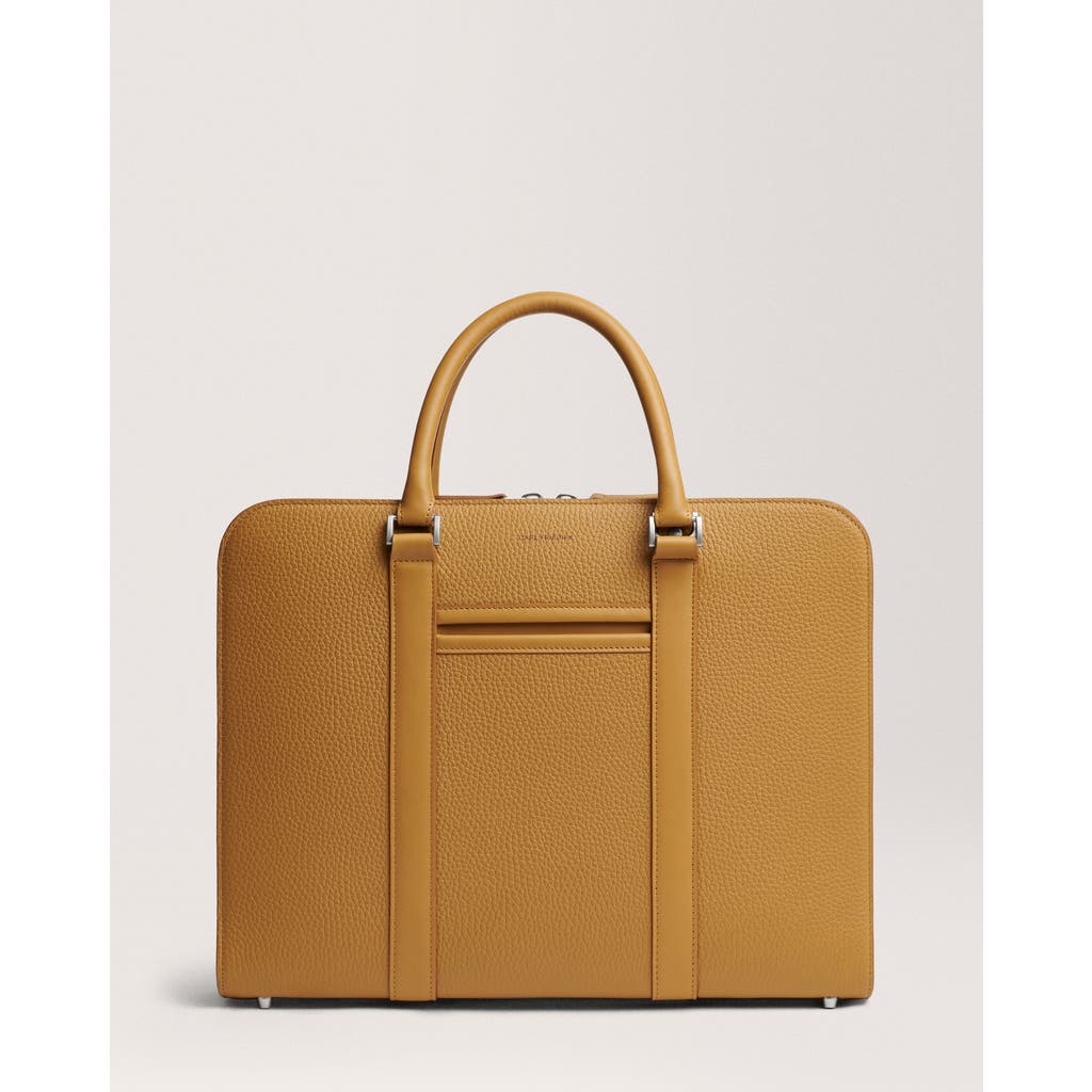 Carl Friedrik Palissy Briefcase In Mustard Yellow
