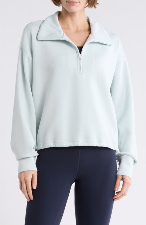 Whisper Knit Half Zip Sweatshirt
