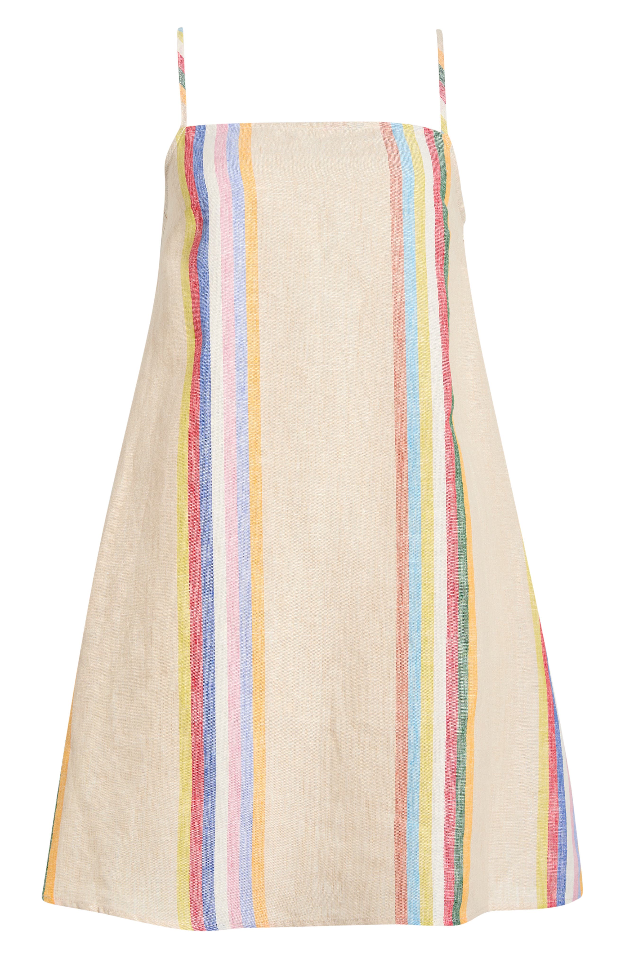 Laura Stripe Linen Minidress - image 2