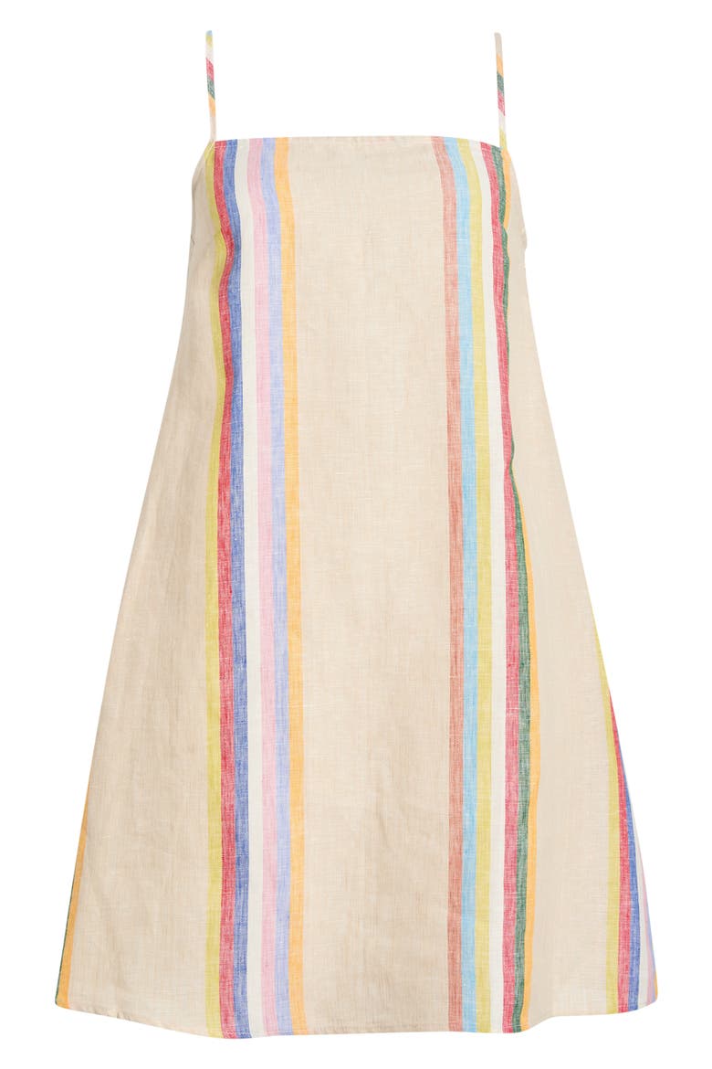Laura Stripe Linen Minidress, Alternate, color, DAY TRIP STRIPE