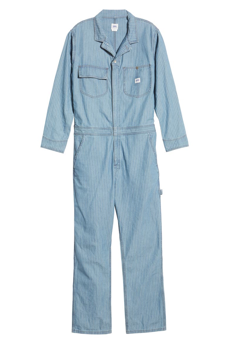 Union-All Slim Fit Coveralls, Alternate, color, ENGINEER STRIPE