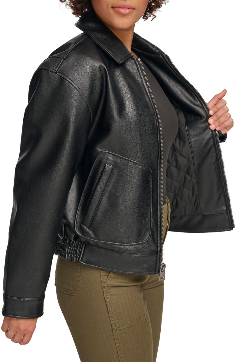Levi's<sup>®</sup> Faux Leather Bomber Jacket, Alternate, color,