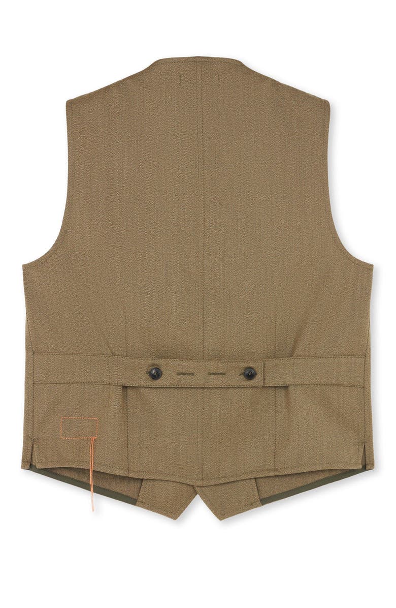 Fortela Donald Twill Cotton Gilet, Alternate, color, Green