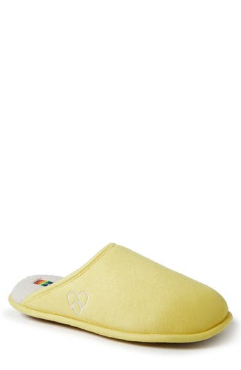 Dearfoams Riley Pride Scuff Slipper In Yellow