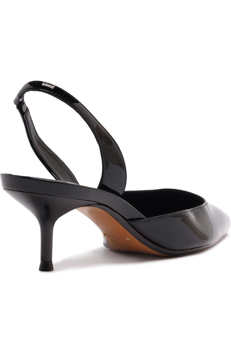 Schutz Paola Mid Slingback Pointed Toe Pump, Alternate, color, Blackdnu