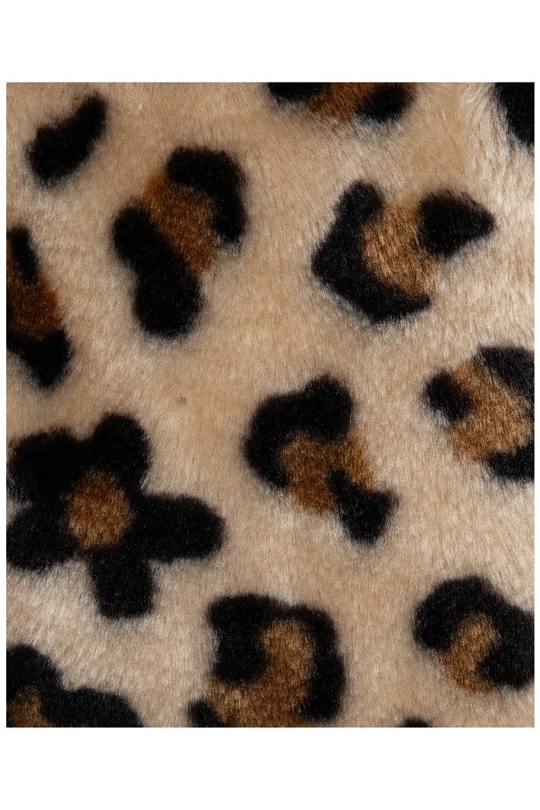 Leopard 3-Piece Rib Top, Pants & Faux Fur Jacket Set, Alternate, color, CHEETAH PRINT/ MULTI