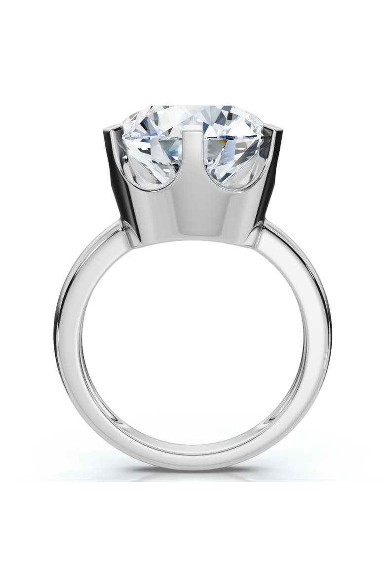 Certified 6Ct Diamond Engagement Ring Solitaire 14k Gold Lab Grown, Alternate, color, 14k White Gold