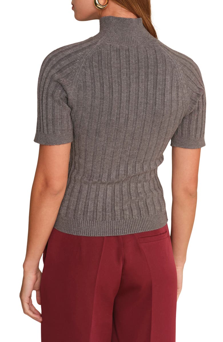 DELUC Oliver Rib Turtleneck Sweater, Alternate, color, Grey Melange