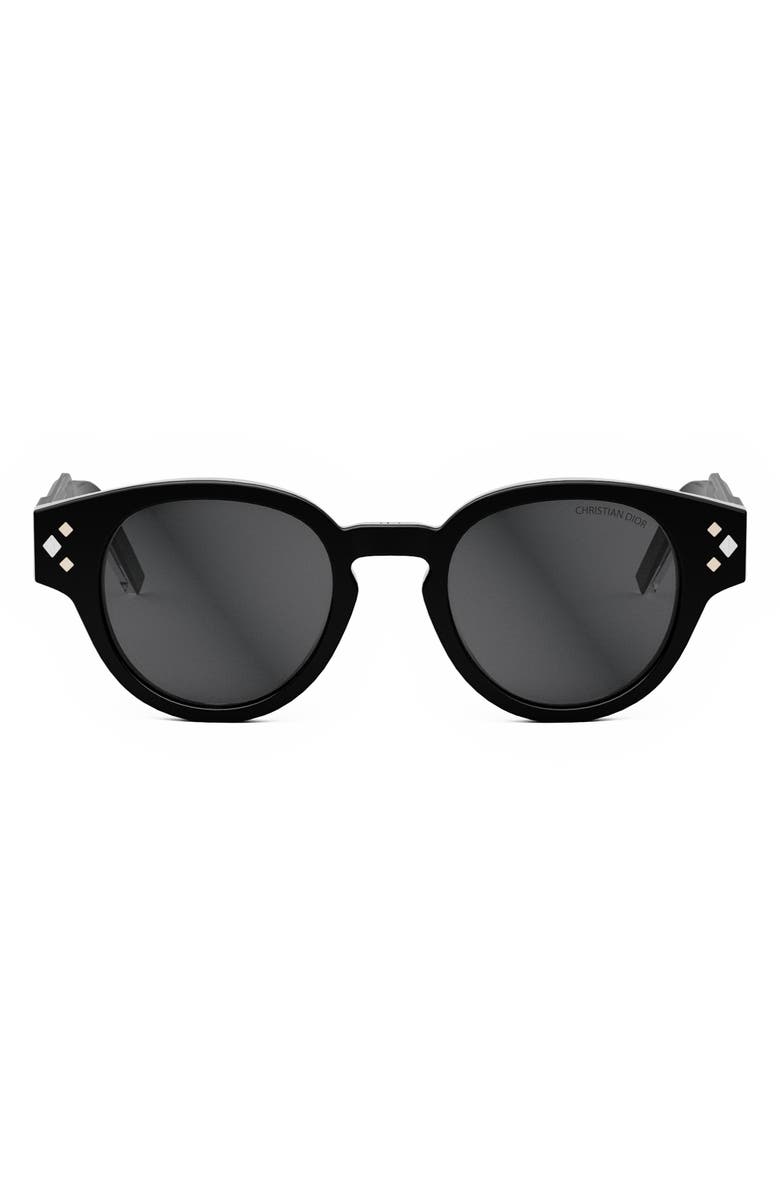 DIOR CD Diamond R2I 48mm Small Round Sunglasses, Main, color,