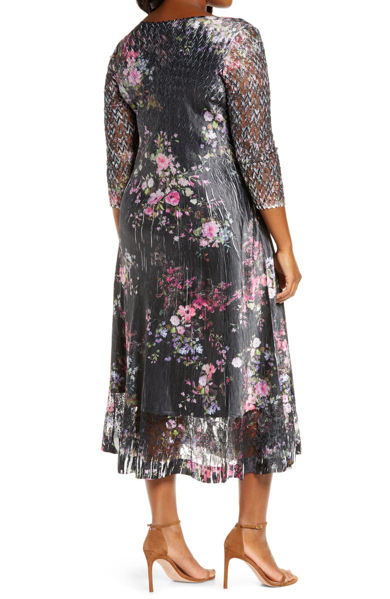 Komarov Charm Print Dress, Alternate, color, 