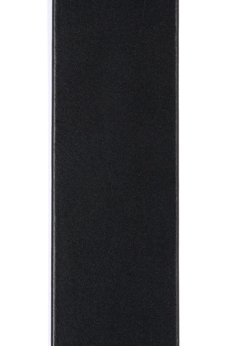 Leather Belt, Alternate, color, BLACK