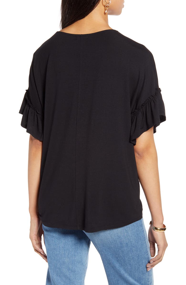 Halogen<sup>®</sup> Ruffle Sleeve Top, Alternate, color, 