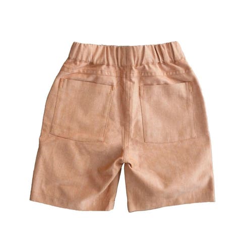 Jackalo Jules Shorts In Orange Chambray