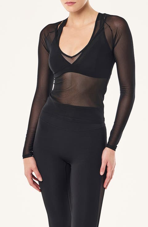 All Out Mesh Long Sleeve Top