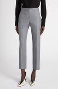 McQueen Striped Wool Cigarette Trousers