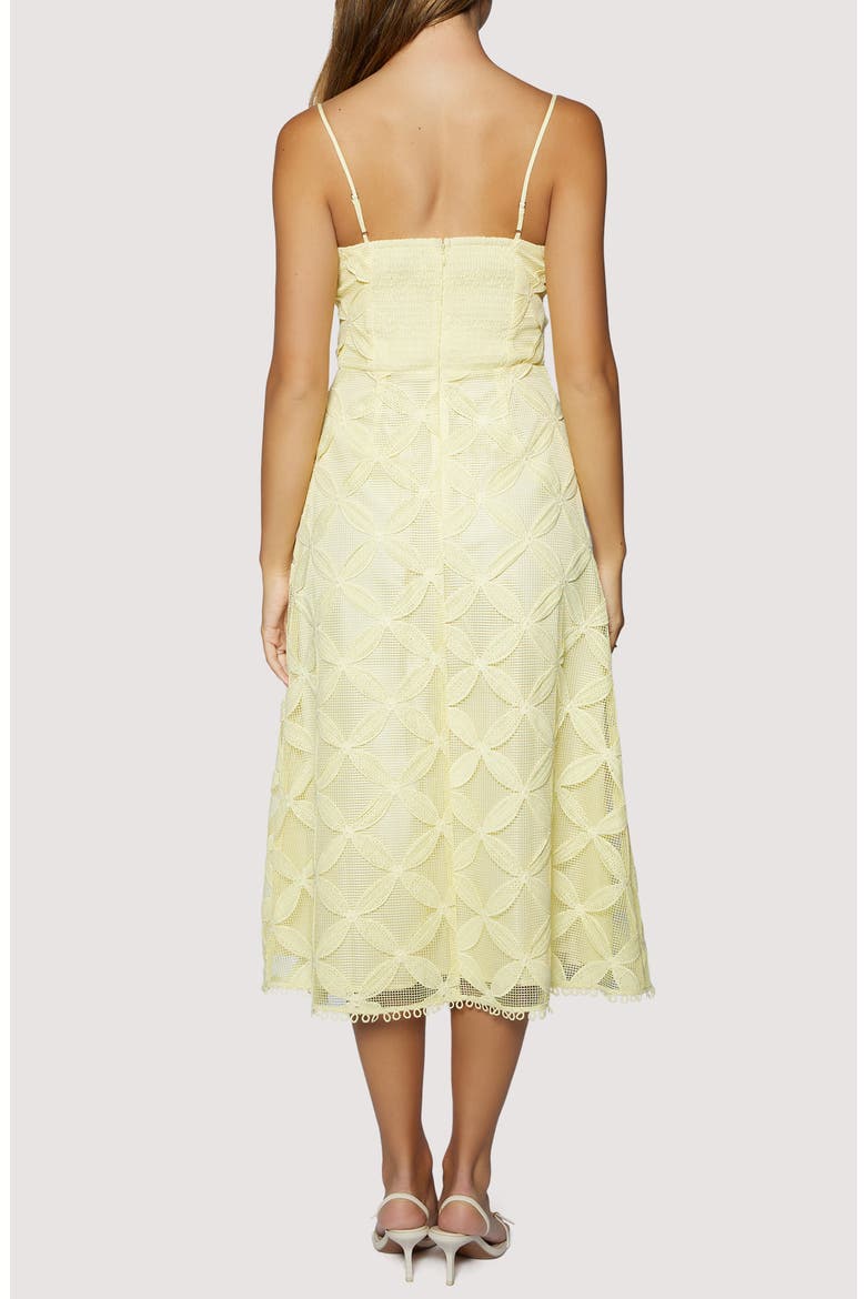 Maldives Bloom Midi Dress, Alternate, color, YELLOW