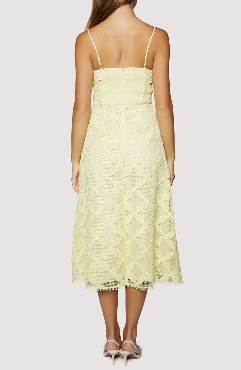 Lost + Wander Maldives Bloom Midi Dress, Alternate, color, Yellow