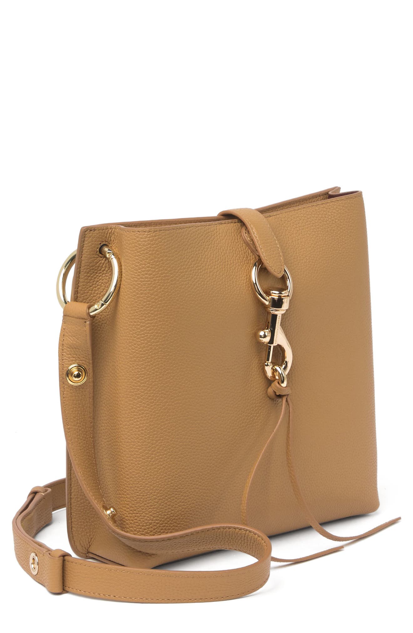 Rebecca Minkoff Megan Small Leather Feed Bag, Alternate, color, 