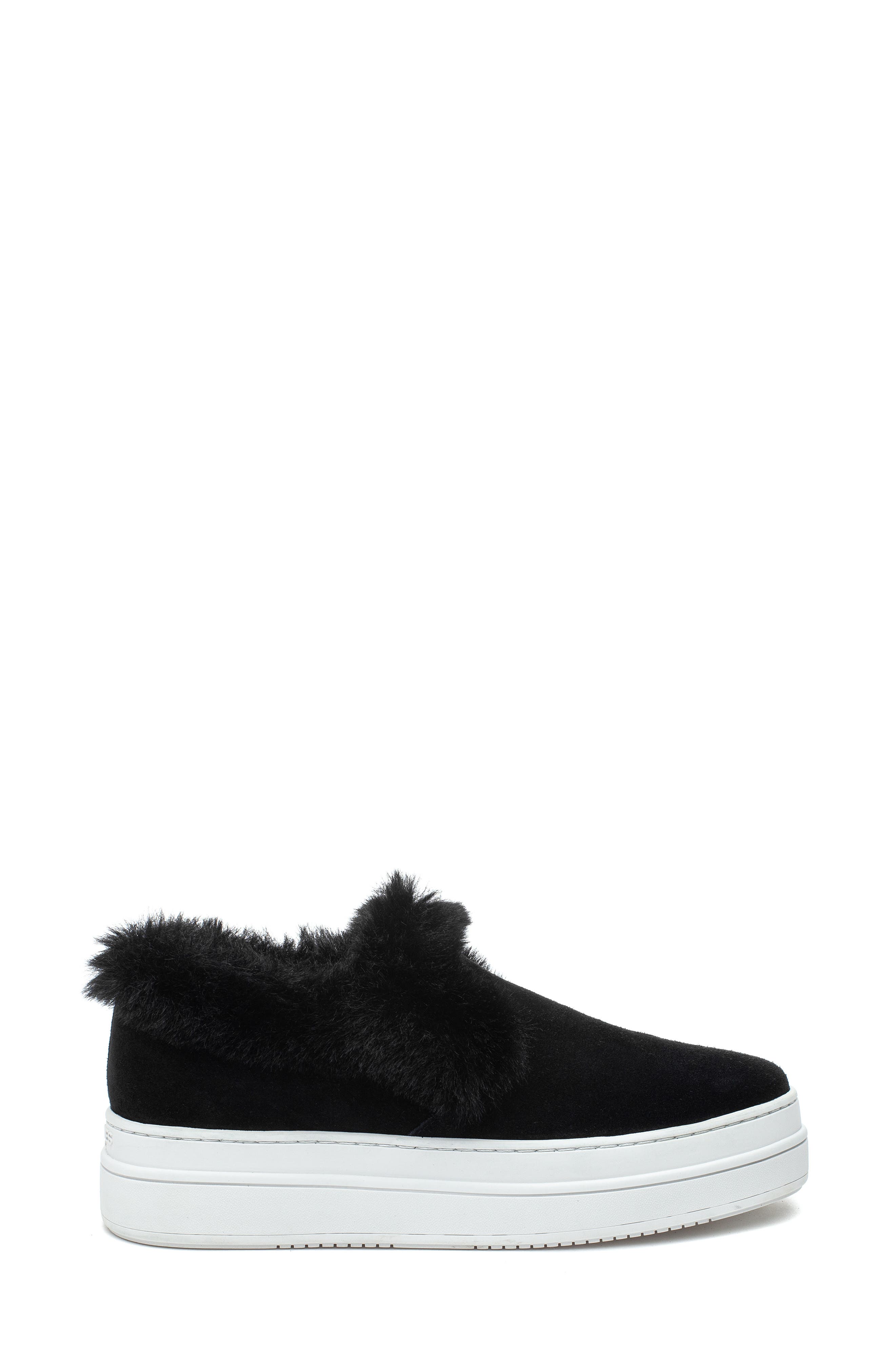 JSlides Neel Faux Fur Platform Sneaker, Alternate, color, 