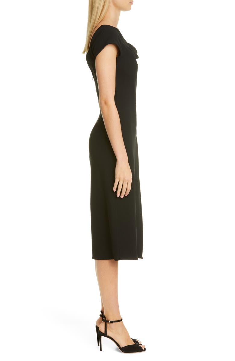 Oscar de la Renta Drape Neck Dress, Alternate, color,