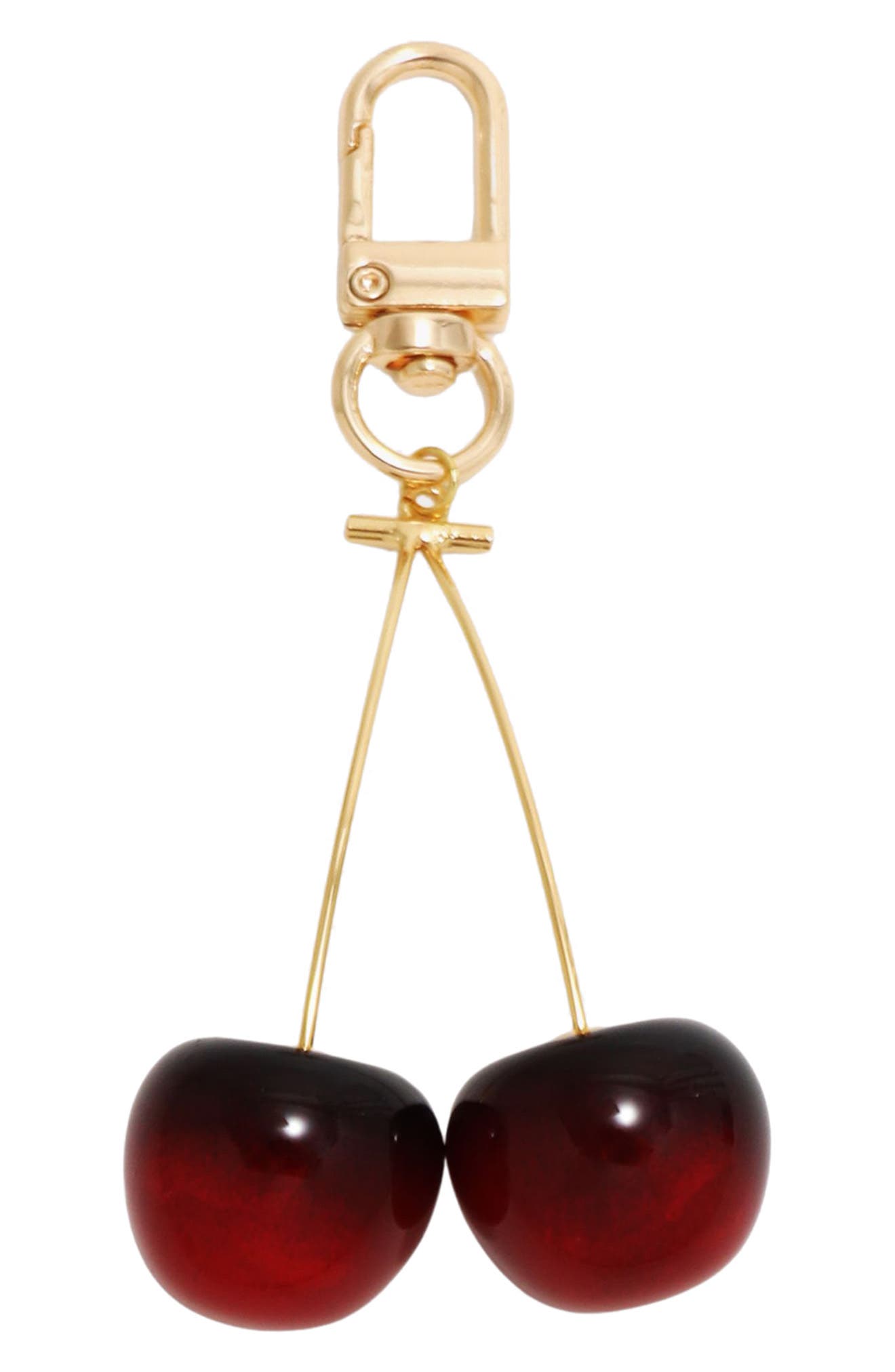 Jardin Key Chain, Main, color, GOLD