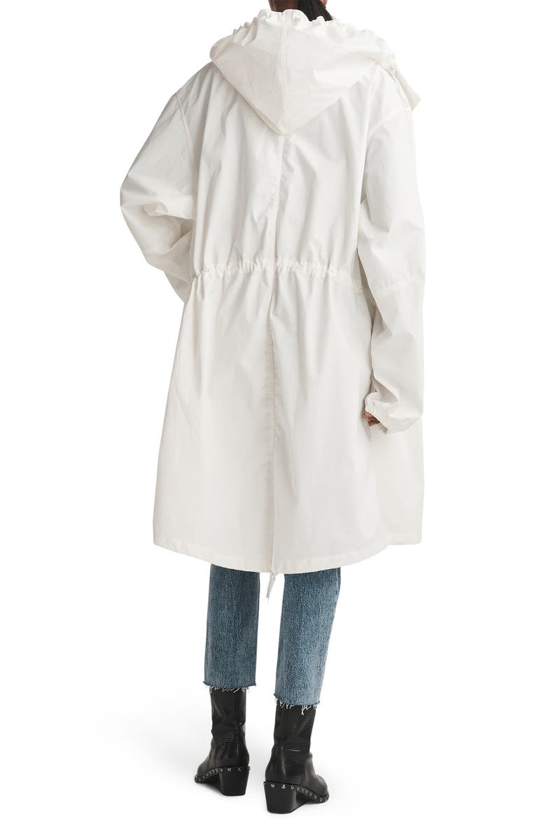 rag & bone Decker Fishtail Hem Hooded Jacket, Alternate, color, 