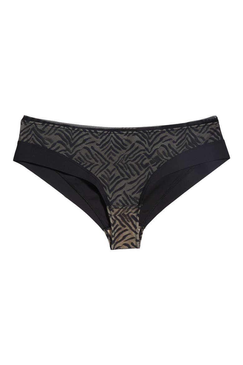 Graphic Allure Hipster Briefs, Alternate, color, BLACK