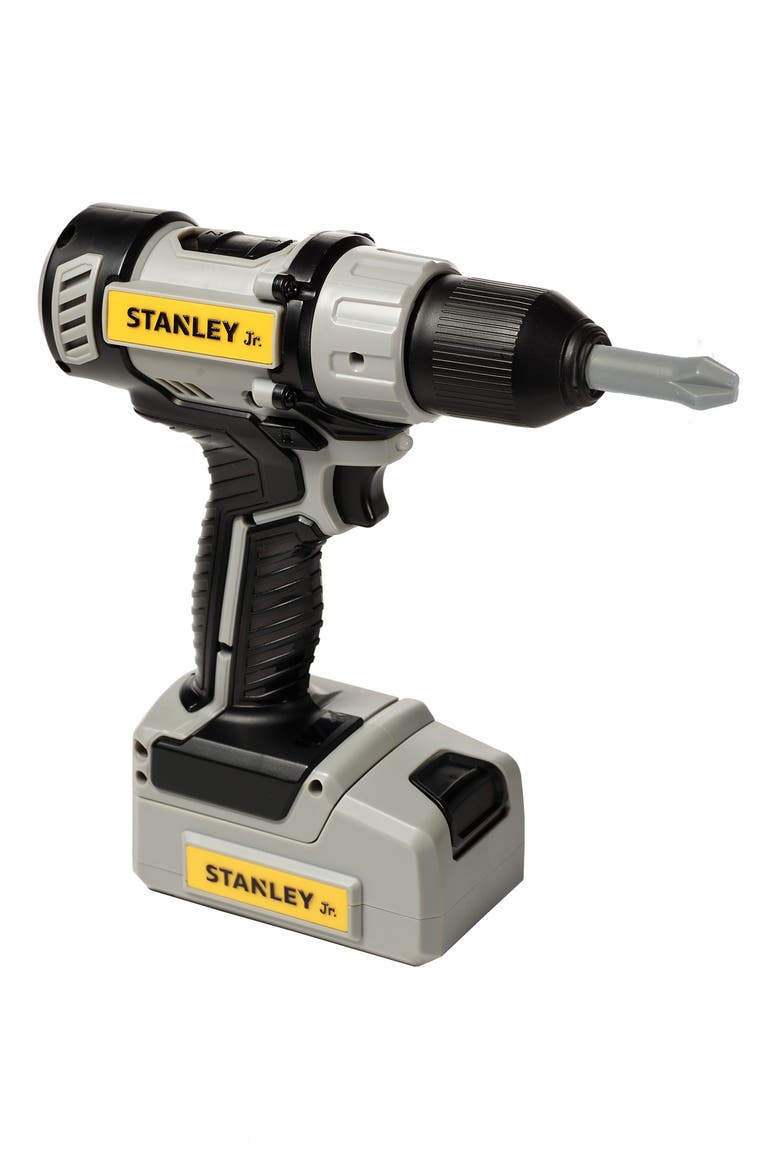 Pretend Play Battery Operated Drill, Main, color, YELLOW & BLACK