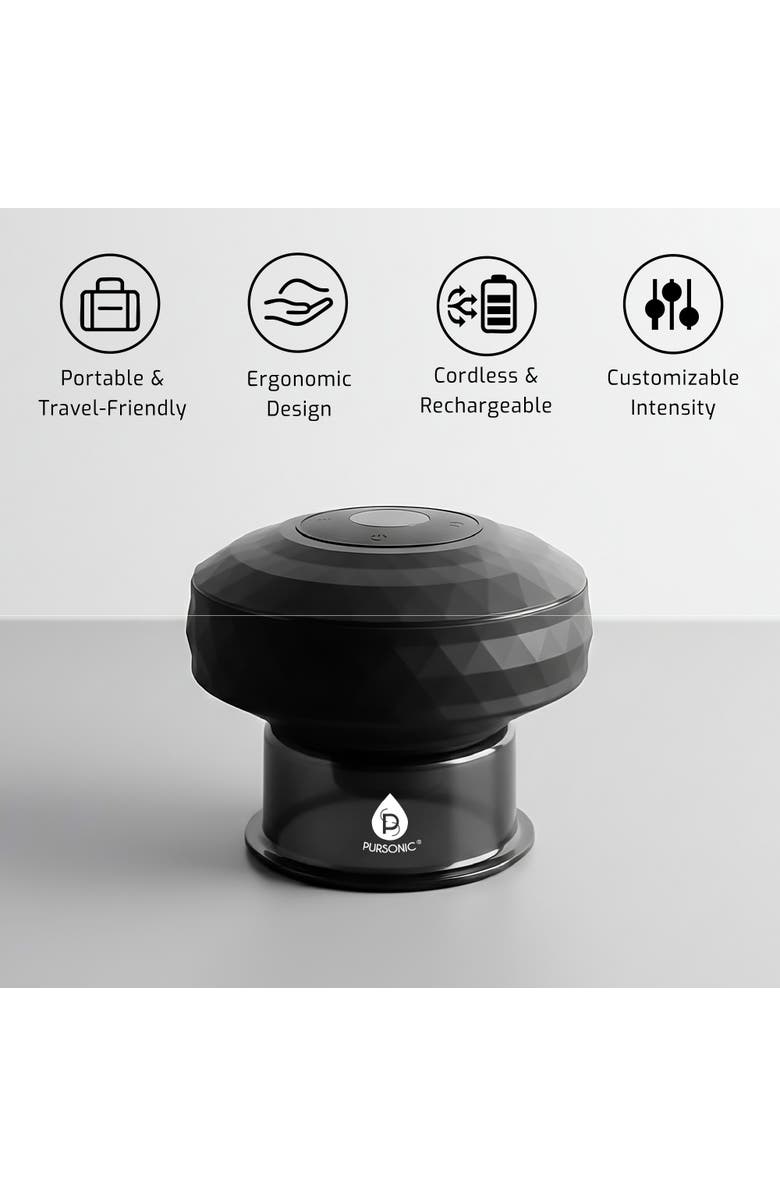 PURSONIC Cupping Therapy Device, Alternate, color, Black