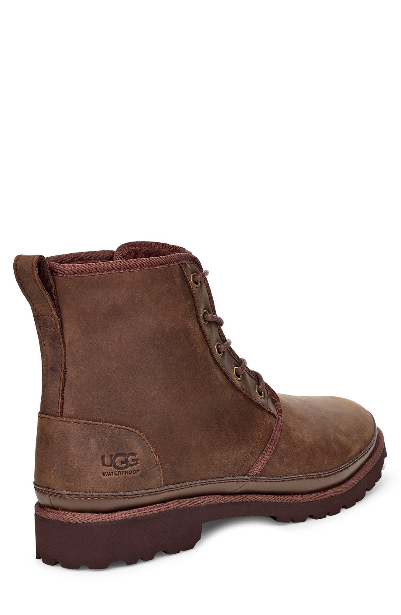 Harkland Waterproof Plain Toe Boot, Alternate, color, BROWN