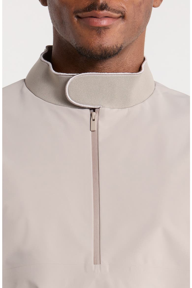 Half Zip Mock Neck Track Jacket, Alternate, color, SEAL