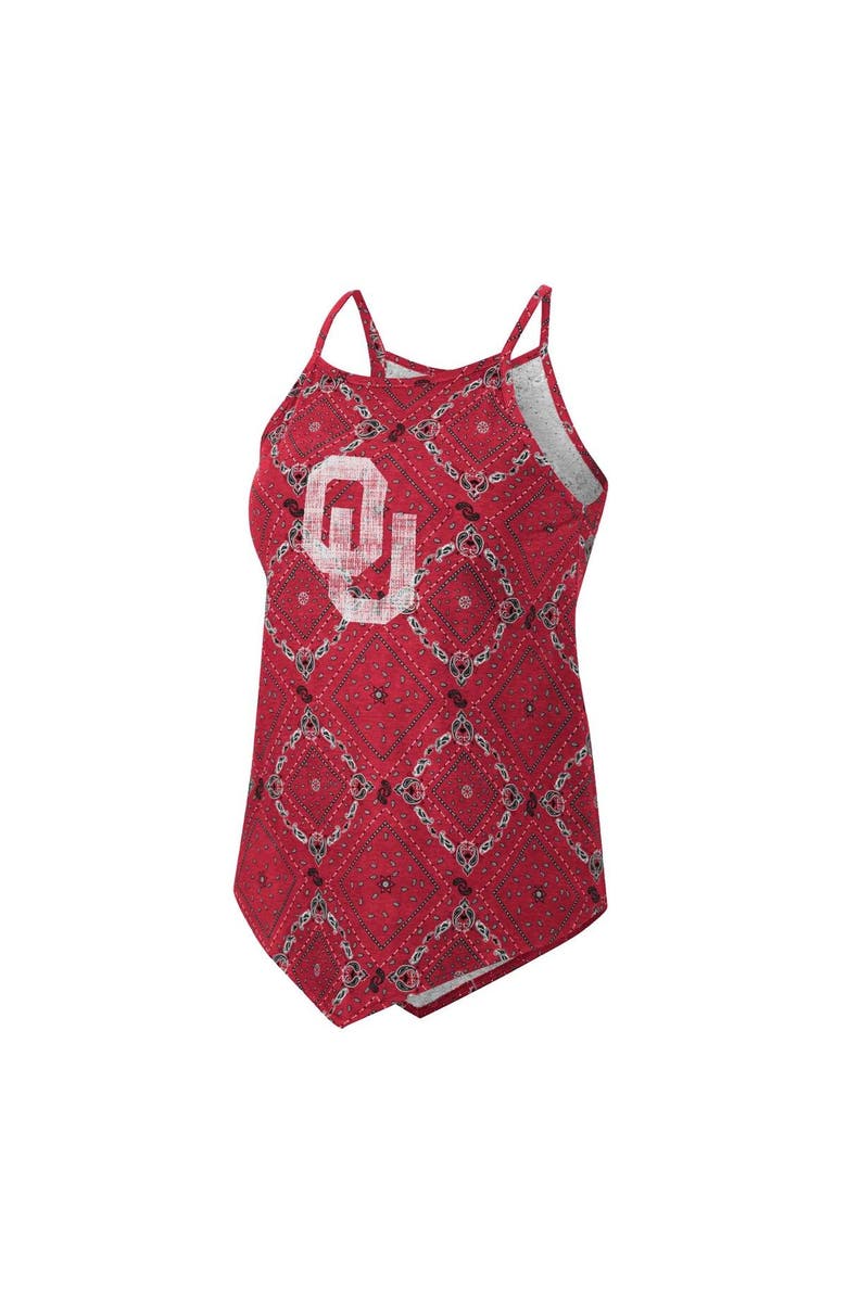 COLOSSEUM X WRANGLER Women's Colosseum x Wrangler Crimson Oklahoma Sooners Bandana Tank Top, Alternate, color, Crimson