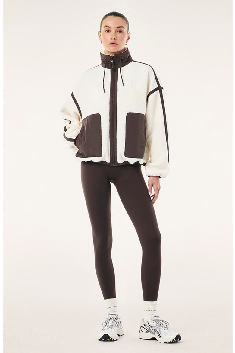 Lennon Jacket, Alternate, color, WHISPER WHITE/ COFFEE