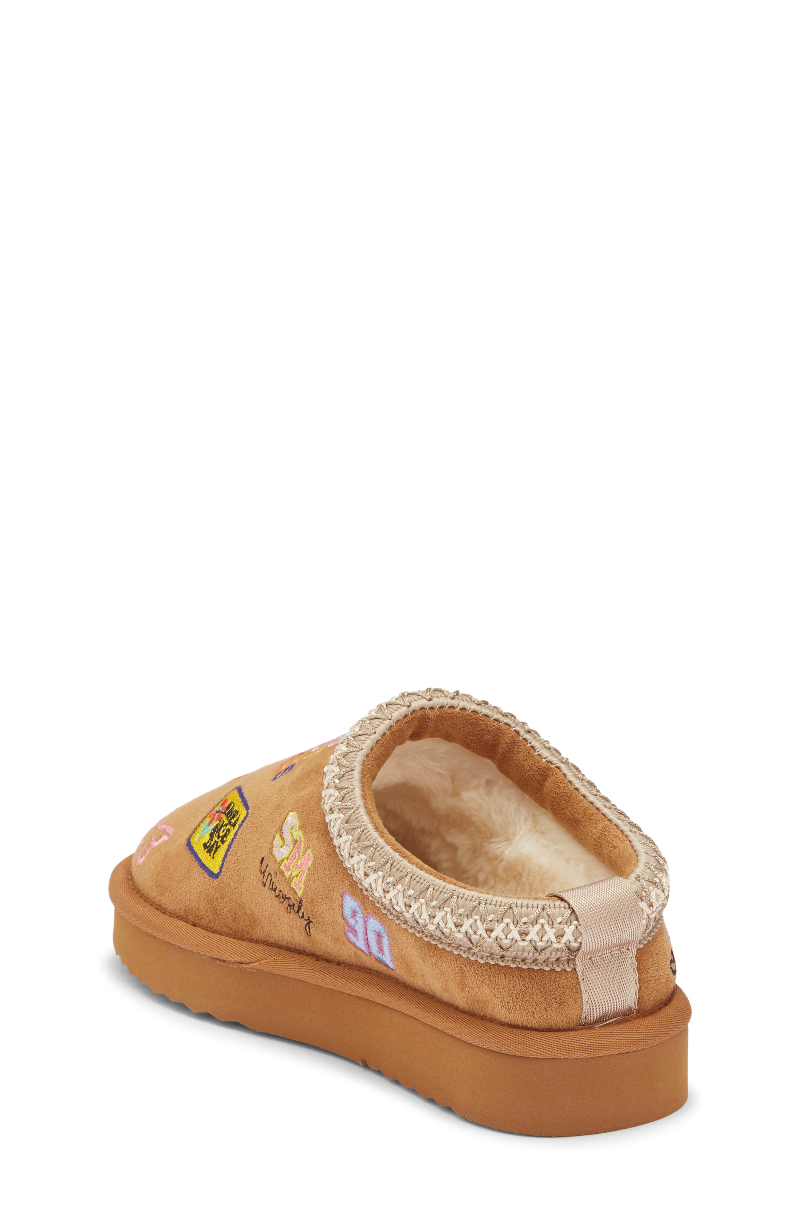 Steve Madden Kids' JSelenae Faux Fur Lined Slipper, Alternate, color, Cognac Multi