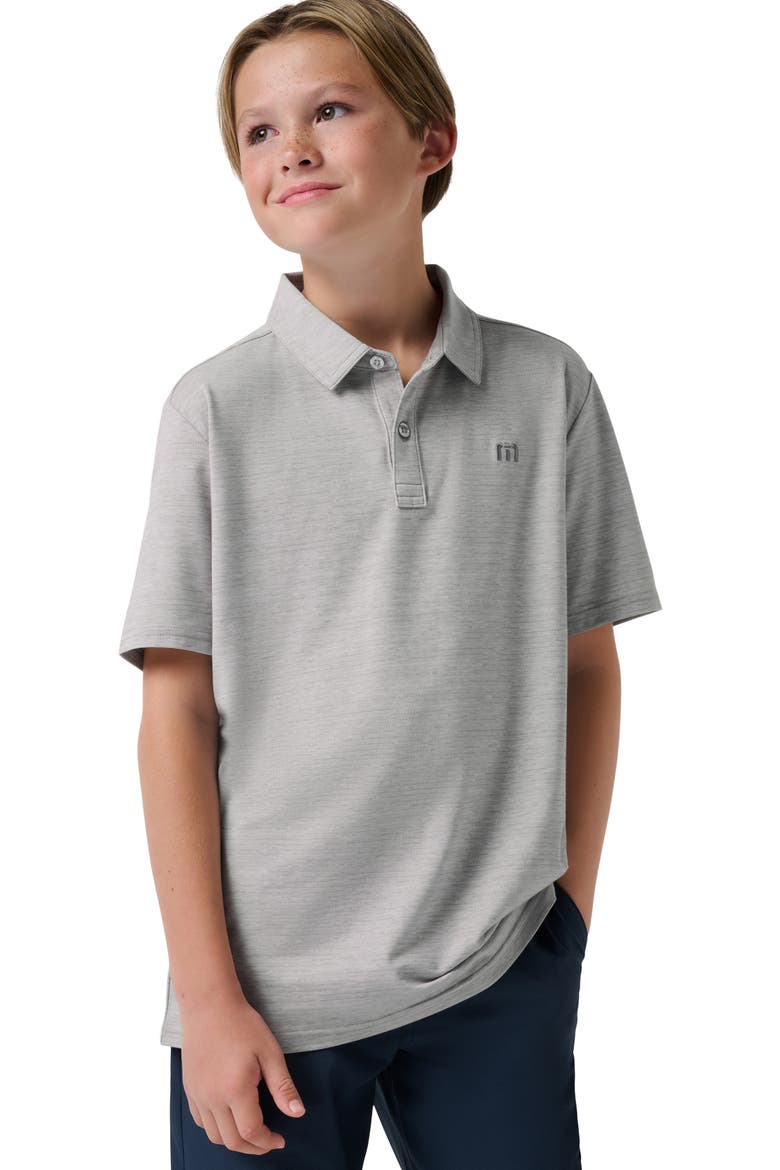 Kids' Y The Heater Polo, Alternate, color, HEATHER MICROCHIP