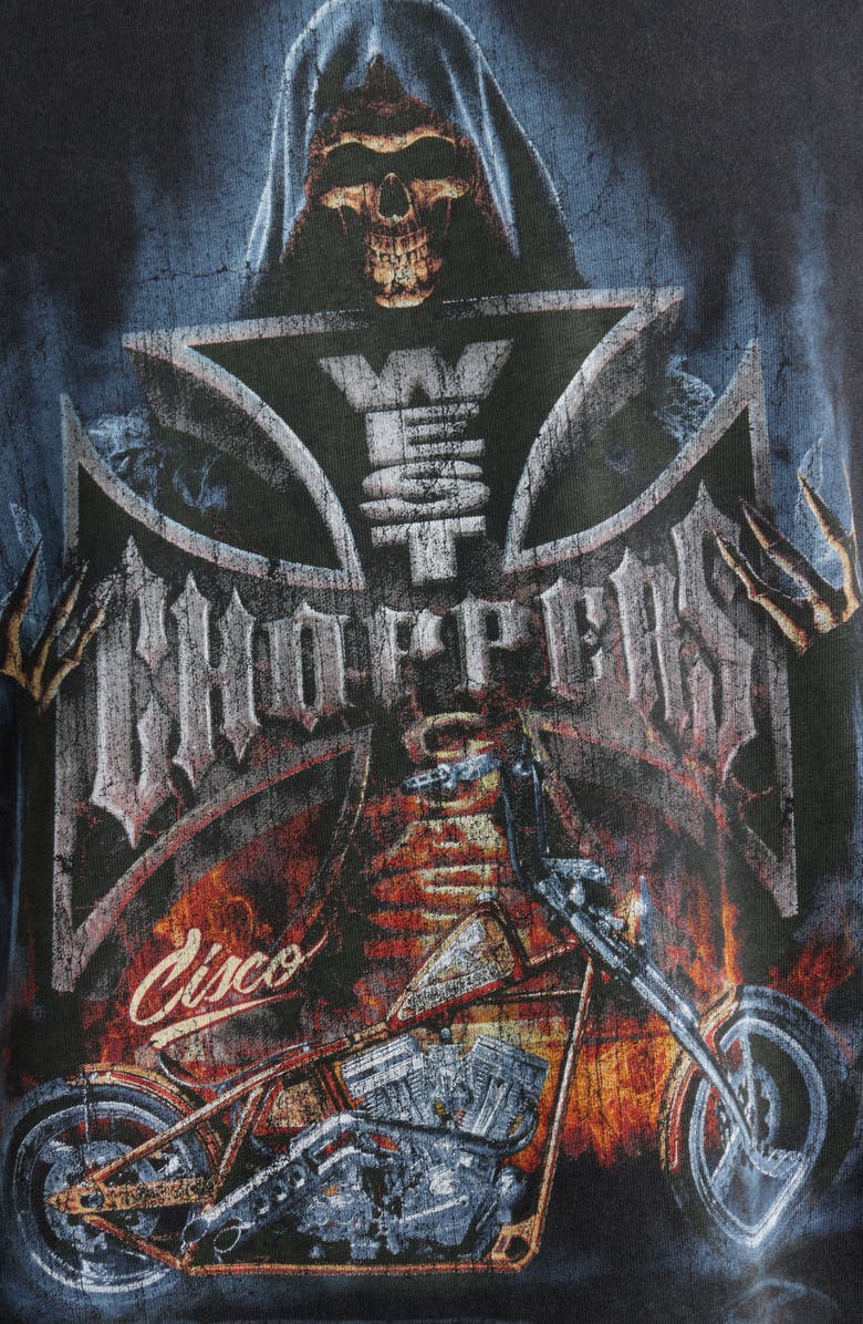 ID Supply Co West Coast Choppers Reaper Graphic T-Shirt, Alternate, color, Washed Black