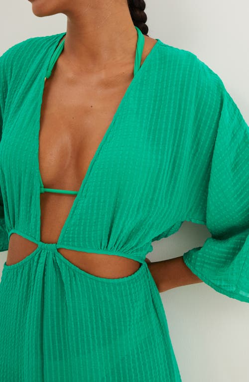 Vix Paula Hermanny Allie Cutout Cotton Cover-up Maxi Dress