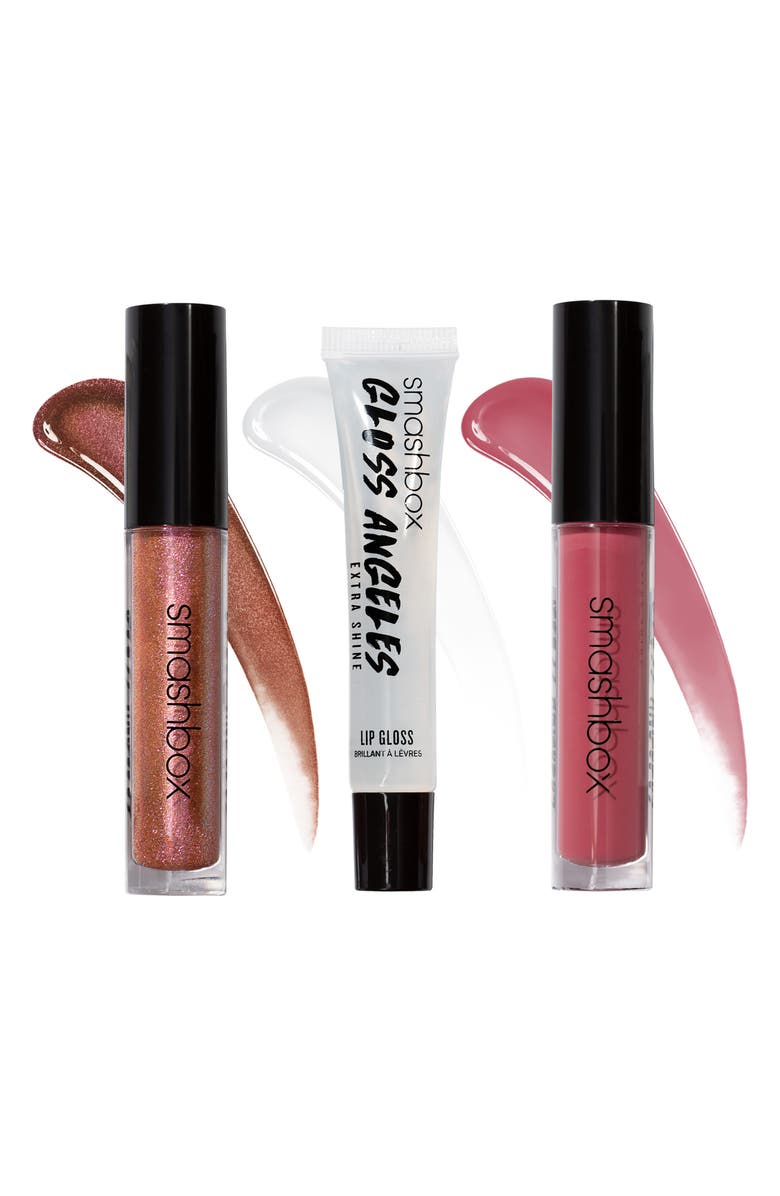 Smashbox Gloss Angeles Full Size Lip Gloss Trio, Alternate, color, 
