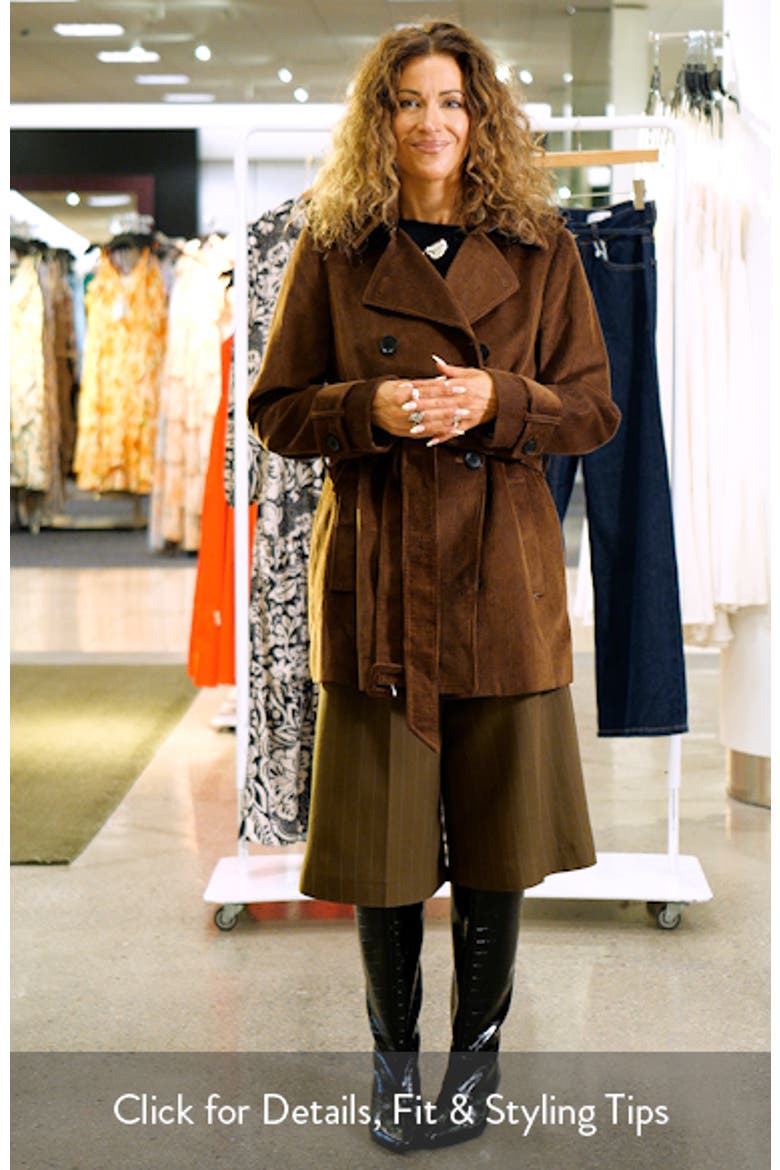 Belted Corduroy Trench Coat video