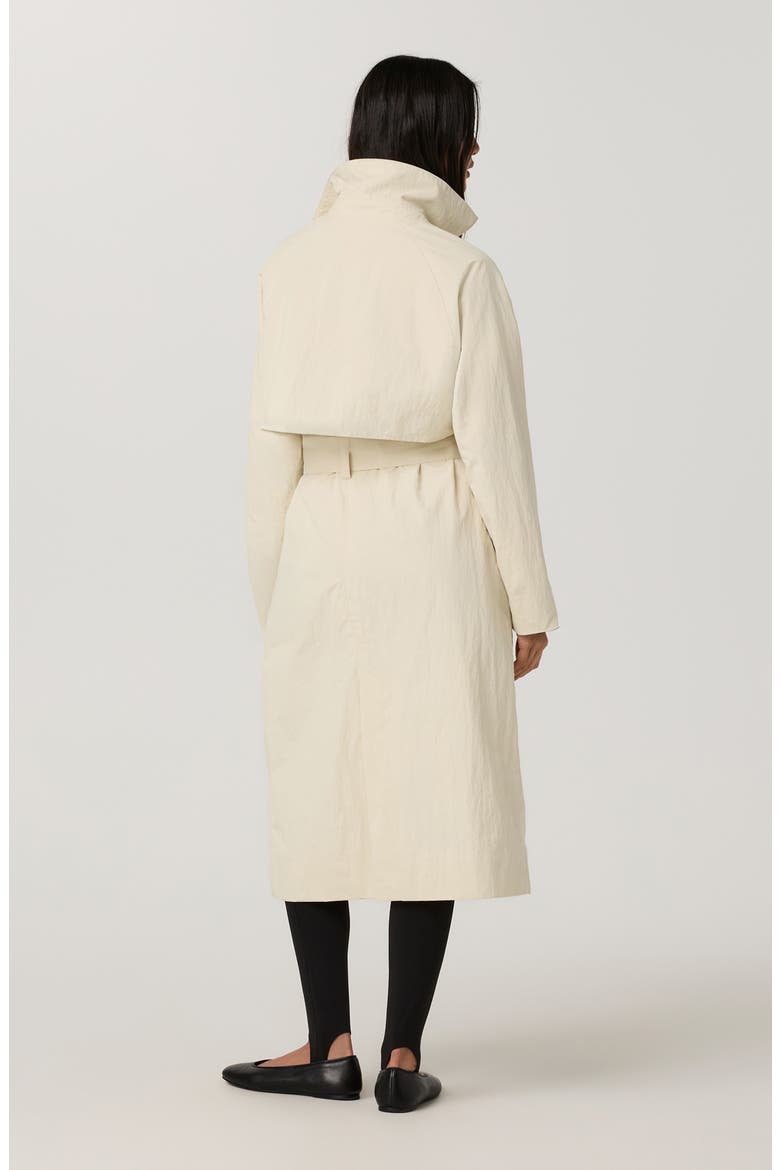 Rhodes Trench Coat, Alternate, color, BONE